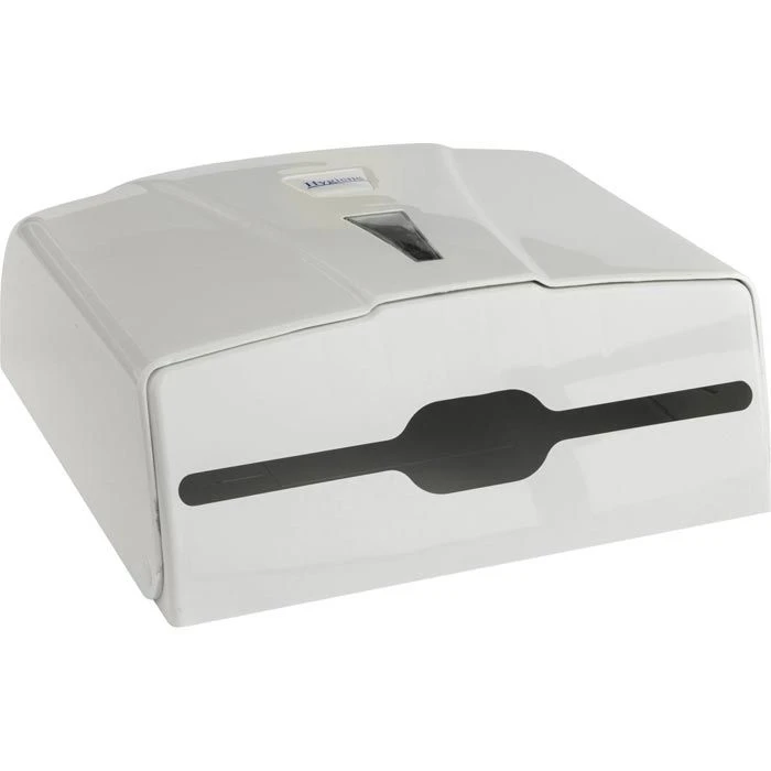 Handtuchspender Kunststoff, Für 300 Falthandtücher, Weiß 4 Handtuchspender Kunststoff, Für 300 Falthandtücher, Weiß – Bild 2