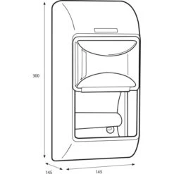 Katrin Toilettenpapierspender 92384, Kunststoff, Für 2 Kleinrollen, Weiß -Küche Fach Geschäft d2845501ffce89283142328a0ed1dd8caff19ab1 toilettenpapierspender katrin 92384