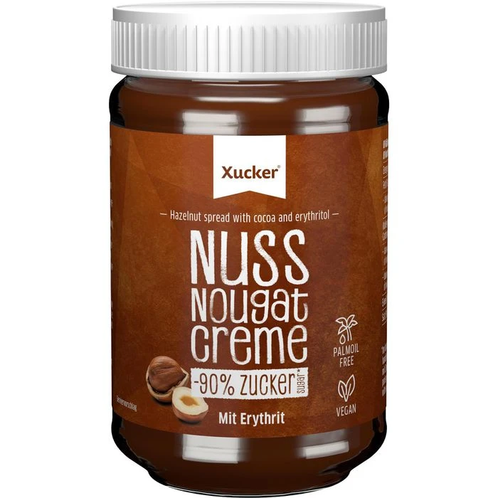 Xucker Brotaufstrich Nussnougatcreme, Mit Erythrit, Ohne Palmöl, 300g 3 Xucker Brotaufstrich Nussnougatcreme, Mit Erythrit, Ohne Palmöl, 300g