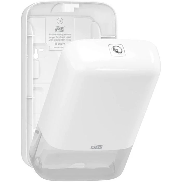 Tork Toilettenpapierspender Elevation, 556000, T3, Kunststoff, Zur Einzelblattentnahme, Weiß 7 Tork Toilettenpapierspender Elevation, 556000, T3, Kunststoff, Zur Einzelblattentnahme, Weiß – Bild 5