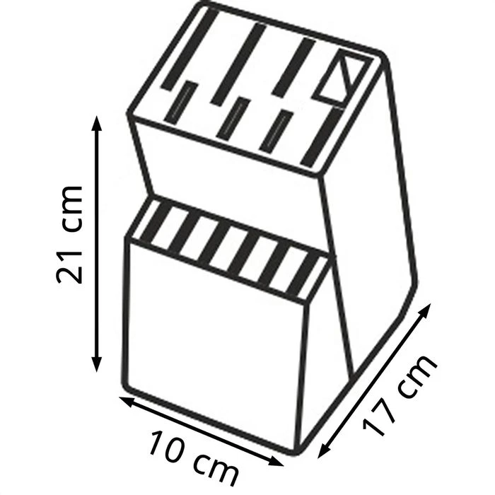 Tescoma Messerblock Woody 869508, Holz Braun, Unbestückt 4 Tescoma Messerblock Woody 869508, Holz Braun, Unbestückt – Bild 2