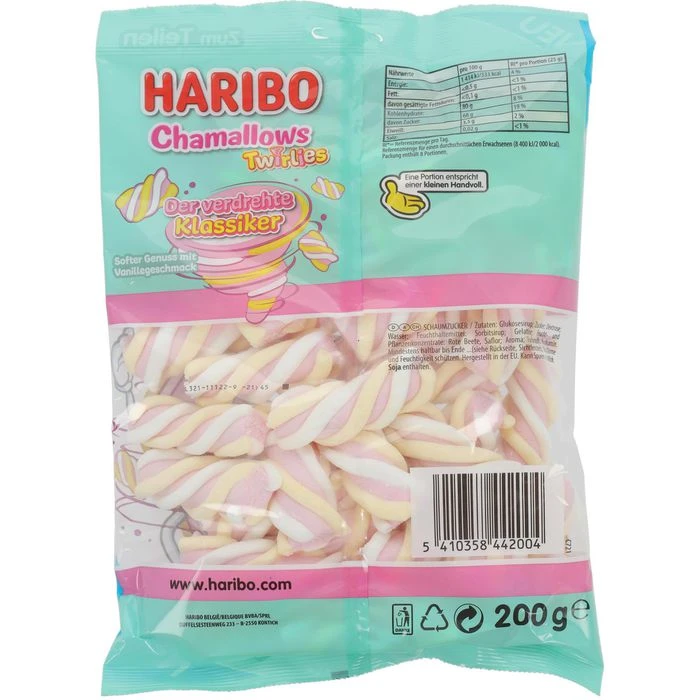 Haribo Schaumzucker Chamallows Twirlies, 200g 5 Haribo Schaumzucker Chamallows Twirlies, 200g – Bild 3