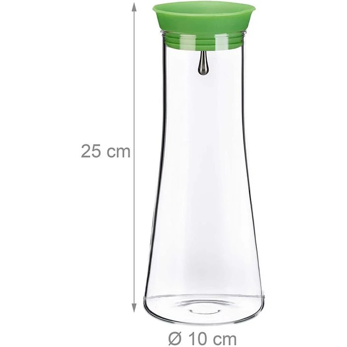 Relaxdays Karaffe 10023434 Zylindrisch, Mit Deckel, 1 Liter 8 Relaxdays Karaffe 10023434 Zylindrisch, Mit Deckel, 1 Liter – Bild 6