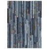 VidaXL Teppich Jeansflicken Patchwork, 160 X 230cm, Florhöhe 8mm, Rutschfeste Unterseite, Blau