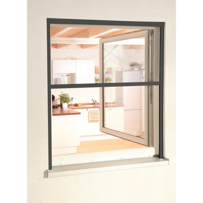 Culex Fliegengitter Alu Smart Anthrazit, Für Fenster, Mit Rahmen, Mit Rollo, 160x160cm 3 Culex Fliegengitter Alu Smart Anthrazit, Für Fenster, Mit Rahmen, Mit Rollo, 160x160cm