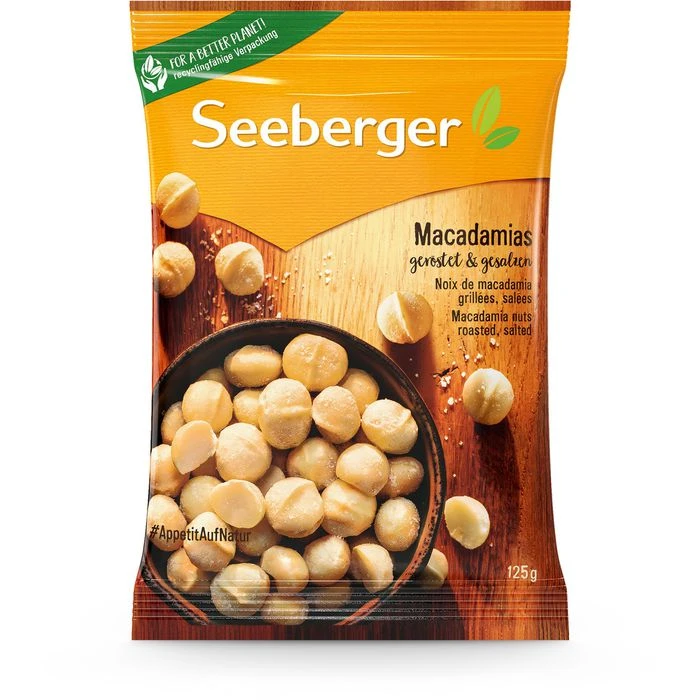 Macadamia Seeberger Geröstet, Gesalzen, 125g 3 Macadamia Seeberger Geröstet, Gesalzen, 125g