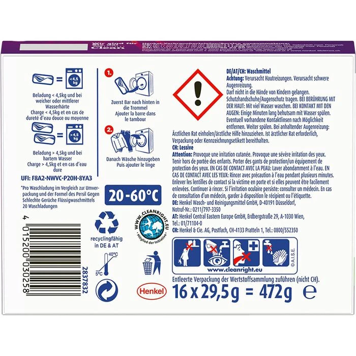 Persil® Persil Waschmittel Color Power Bars, Colorwaschmittel, 472 G, 16 Waschladungen 5 Persil® Persil Waschmittel Color Power Bars, Colorwaschmittel, 472 G, 16 Waschladungen – Bild 3