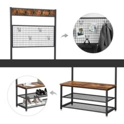 Vasagle Garderobenständer HSR46BX, Vintage, Mit 14 Haken, Metall / Holz, Schwarz / Braun 11 Vasagle Garderobenständer HSR46BX, Vintage, Mit 14 Haken, Metall / Holz, Schwarz / Braun -Küche Fach Geschäft df0ea32861a2e658b1c847e8de629ea3d574f5d3 garderobenstaender vasagle hsr46bx vintage