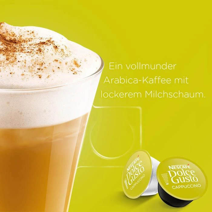 Nescafé® Nescafe Kaffeekapseln Dolce Gusto, Cappuccino, 16 Kapseln 5 Nescafé® Nescafe Kaffeekapseln Dolce Gusto, Cappuccino, 16 Kapseln – Bild 3