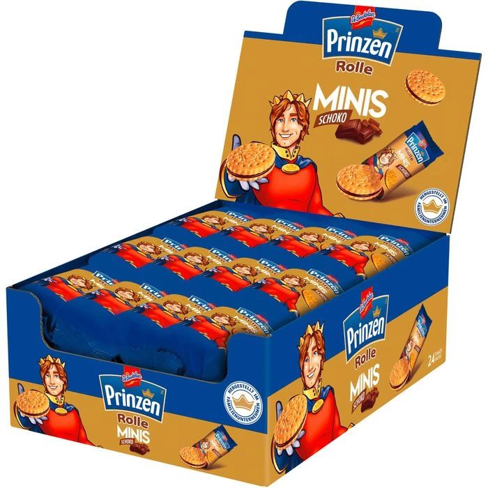 De-Beukelaer Kekse Prinzen Rolle Minis, Mit Kakaocreme-Füllung, 24 Pack 3 De-Beukelaer Kekse Prinzen Rolle Minis, Mit Kakaocreme-Füllung, 24 Pack