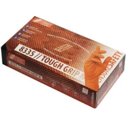 NITRAS Einmalhandschuhe Tough Grip N, Nitril, 8335, Puderfrei, Orange, 50 Stück, Gr. XL -Küche Fach Geschäft e0dd29c7c6df3b32c2431850bdb44c1ccc06180f einmalhandschuhe nitras tough grip n nitril 8335