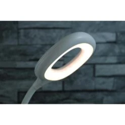 Unilux Schreibtischlampe Galy 1800 LED, Dimmbar, Weiß, Mit Integriertem Akku, Standfuß -Küche Fach Geschäft e2141a106ab39b231cb9541dfe6b4044a0d49f8e schreibtischlampe unilux galy 1800 led