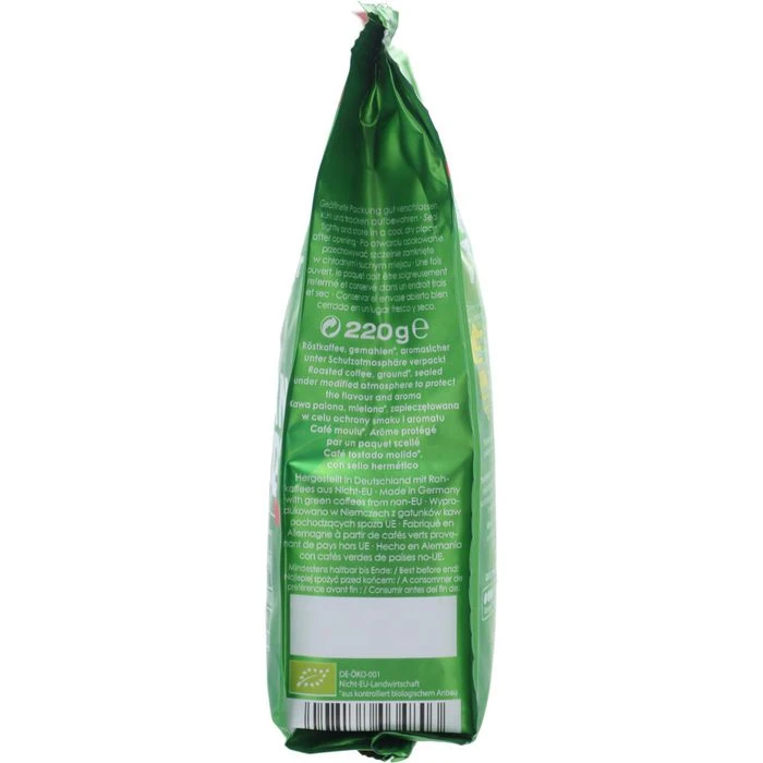 Dallmayr Kaffee Gran Verde Cafe Crema, BIO, Gemahlener Kaffee, Fairtrade, 220g 7 Dallmayr Kaffee Gran Verde Cafe Crema, BIO, Gemahlener Kaffee, Fairtrade, 220g – Bild 5