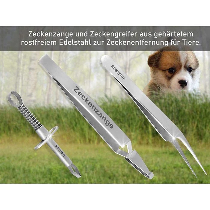 InstrumenteNRW Zeckenzange PI-Set-291, Edelstahl, Für Mensch Und Tier, Profi-Qualität, 3-teilig 6 InstrumenteNRW Zeckenzange PI-Set-291, Edelstahl, Für Mensch Und Tier, Profi-Qualität, 3-teilig – Bild 4