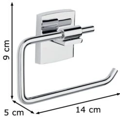 Tesa Toilettenpapierspender Klaam, 40258, Ohne Bohren, Metall, Für 1 Kleinrolle, Silber -Küche Fach Geschäft e3683f11e83ca7aa014c52991f01139d8b6bd25e toilettenpapierspender tesa klaam 40258