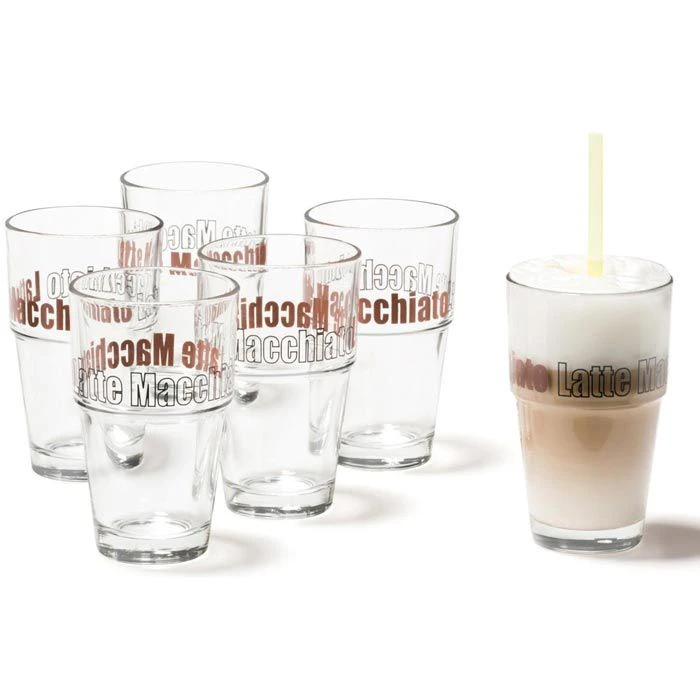 Leonardo Kaffeegläser Solo 043399 Latte Macchiato, 410ml, 6 Stück 4 Leonardo Kaffeegläser Solo 043399 Latte Macchiato, 410ml, 6 Stück – Bild 2
