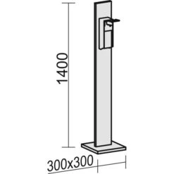 Geramöbel Desinfektionsmittelspender S-HS-W, Mit Ständer, Weiß, 1000ml -Küche Fach Geschäft e5f8500b1a25cd58c87d15ca586cdd501439bcad desinfektionsmittelspender geramoebel s hs w