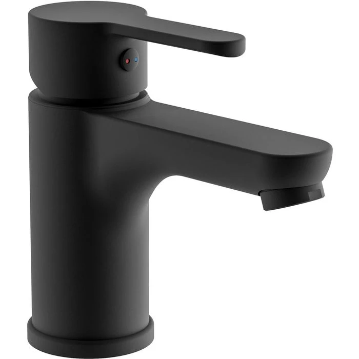 Schütte Waschtischarmatur Denver, Schwarz Matt, Hochdruck, Mit Push Open Ablaufgarnitur 3 Schütte Waschtischarmatur Denver, Schwarz Matt, Hochdruck, Mit Push Open Ablaufgarnitur