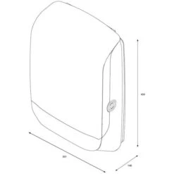 Katrin Handtuchspender Inclusive M, 92063, Kunststoff, Für 600 Falthandtücher, Schwarz -Küche Fach Geschäft ee12a6a84f8ca22a9cea1ebfaa9743bd0218ea20 handtuchspender katrin inclusive m 92063