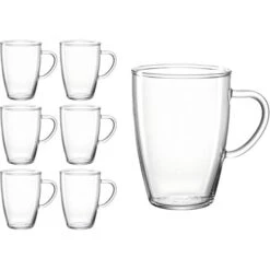Montana Kaffeegläser Tea 046702, Teeglas, Mit Henkel, 400ml, 6 Stück