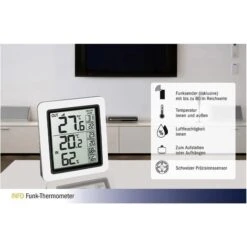 TFA Thermometer Info 30.3065.02 Innen/außen, Digital, Mit Hygrometer, Inkl. Funk-Sensor -Küche Fach Geschäft f13fa1310a95fdca54e6391cc59c7342b10be7cb thermo hygrometer tfa 30.3065.02 info funk