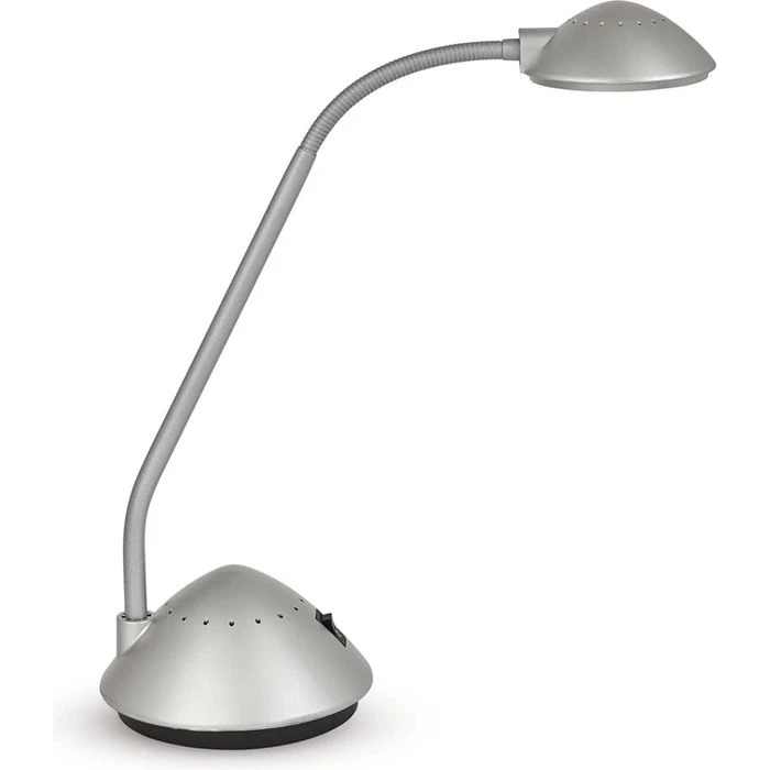 Maul Schreibtischlampe Maularc LED, Silber, Mit Standfuß 3 Maul Schreibtischlampe Maularc LED, Silber, Mit Standfuß