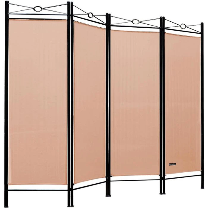 CASARIA Paravent Lucca, Innen, 4-teilig, Metall / Textil, Rose, 163 X 180 Cm 3 CASARIA Paravent Lucca, Innen, 4-teilig, Metall / Textil, Rose, 163 X 180 Cm