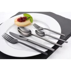 Gräwe Menümesser Lissabon, Edelstahl - Titan, Rostfrei, Schwarz, Set 6 Stück -Küche Fach Geschäft f682999fe8ab762aa1ebed3edde31a0e65577a1c menuemesser graewe lissabon edelstahl titan