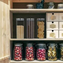 Relaxdays Vorratsglas 10028000, Mit Deckel, 1,5 Liter, Luftdicht, Höhe 24 Cm, 3 Stück -Küche Fach Geschäft f7955e520fb286ce09c833cfc9cd920e495fd15b vorratsglas relaxdays 10028000 mit deckel