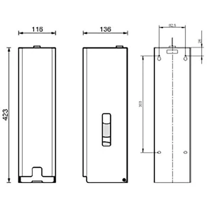 CWS Toilettenpapierspender ObjectLine 706803, Edelstahl, Für 3 Kleinrollen, Schwarz 4 CWS Toilettenpapierspender ObjectLine 706803, Edelstahl, Für 3 Kleinrollen, Schwarz – Bild 2