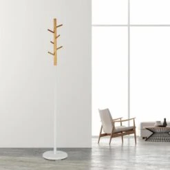 Haku-Möbel Garderobenständer 14386, Mit 6 Haken, Metall / Massivholz, Weiß / Natur 9 Haku-Möbel Garderobenständer 14386, Mit 6 Haken, Metall / Massivholz, Weiß / Natur -Küche Fach Geschäft fa89140a4abfef3692022116e74abd44011b4316 garderobenstaender haku moebel 14386