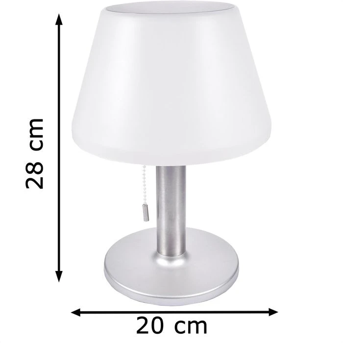 ChiliTec Schreibtischlampe Foco Cadena LED, IP44, Dimmbar, Mit Standfuß, Mit Akku, Solar 5 ChiliTec Schreibtischlampe Foco Cadena LED, IP44, Dimmbar, Mit Standfuß, Mit Akku, Solar – Bild 3