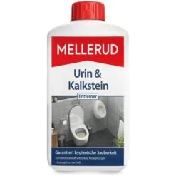 Mellerud WC-Reiniger Urin & Kalkstein Entferner, 2001000820, Kraftreiniger, Flüssig, 1 Liter