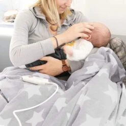 Navaris Heizdecke XXL, Grau, 3 Temperaturen, Abschaltautomatik, 180 X 130cm -Küche Fach Geschäft fda7994d249fe5c1a9c7eb0cb772da32e55f20ee heizdecke navaris xxl grau